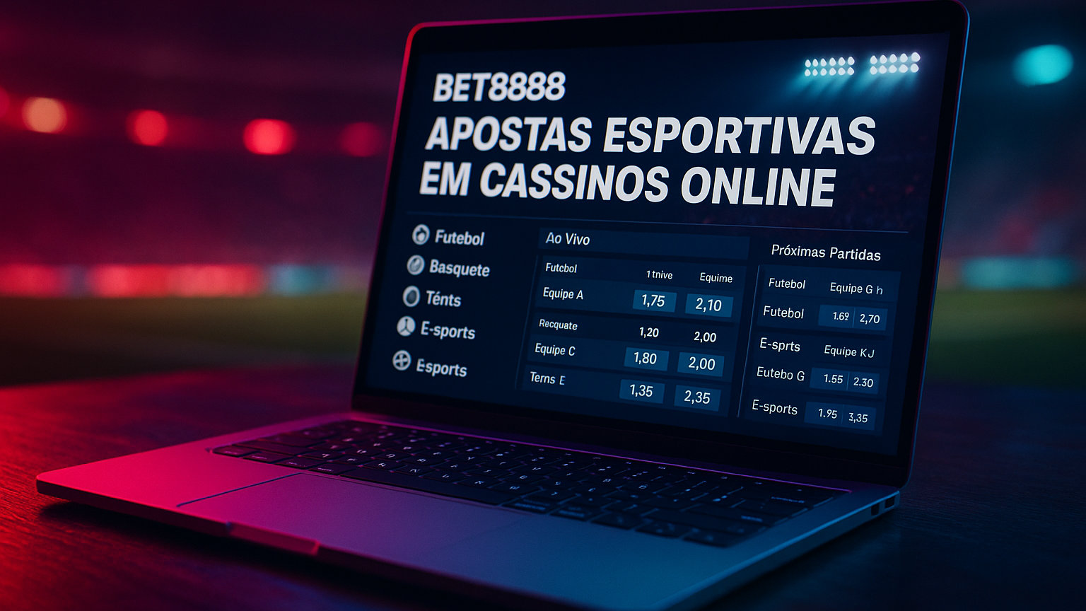 Aposte em apostas esportivas no cassino online BET8888